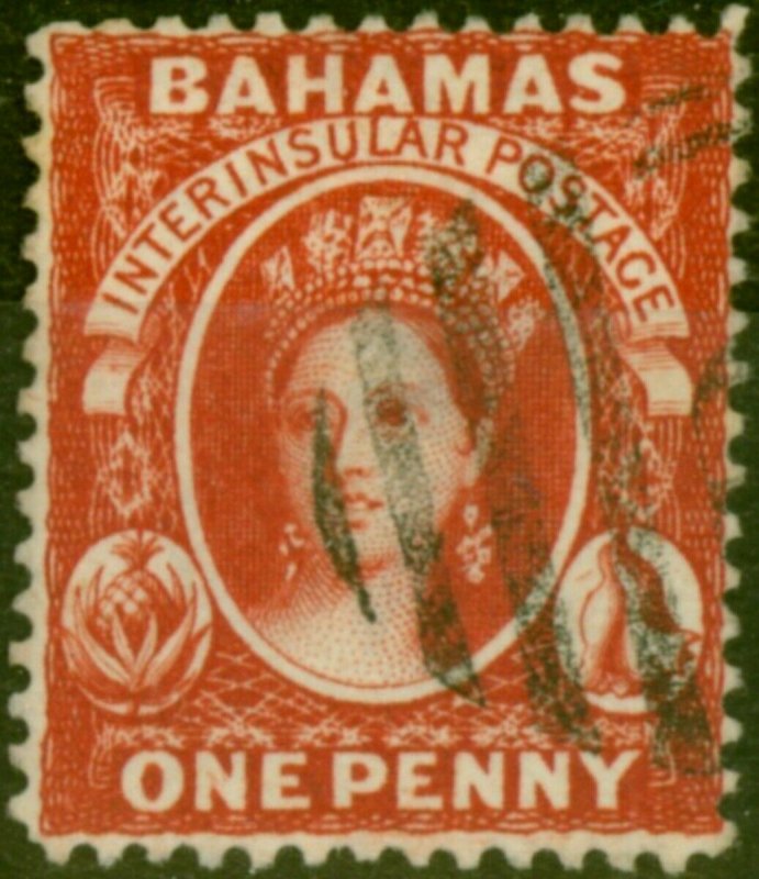 Bahamas 1882 1d Scarlet-Vermilion SG42 Good Used 