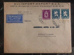 1930s Sofia Bulgaria Commercial Airmail Cover To Lurgan Ireland