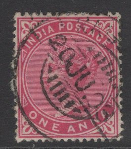 INDIA SG115 1900 1a CARMINE USED