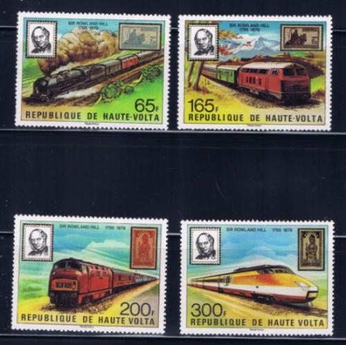 Burkina Faso 501-04 NH 1979 Trains set 