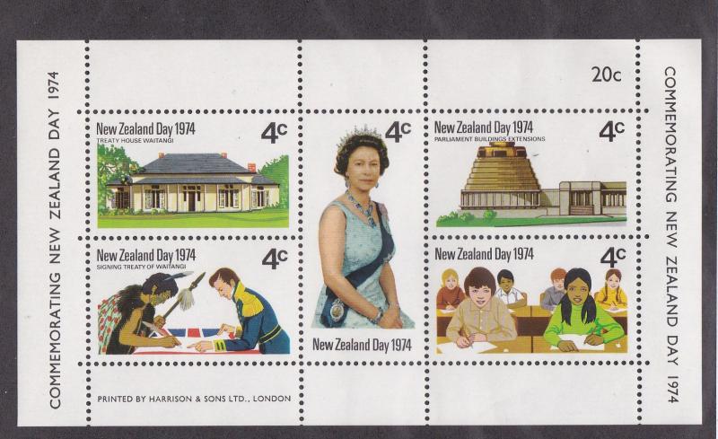 New Zealand  # 552, New Zealand Day, Queen Elizabeth, NH, 1/2 Cat.