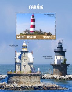 GUINEA BISSAU - 2020 - Lighthouses - Perf Souv Sheet - Mint Never Hinged