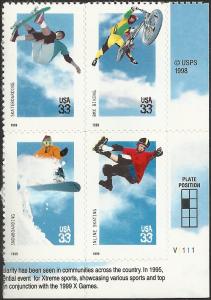 # 3321-3324 MINT NEVER HINGED EXTREME SPORTS