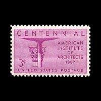 U.S.A. 1957 - Scott# 1089 Inst.of Architects Set of 1 NH