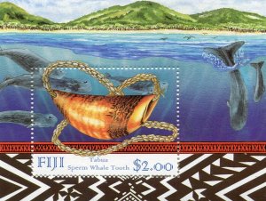 Fiji 1998 MARINE LIFE WHALES s/s Perforated Mint (NH)