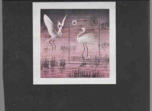 GRENADA GRENADINES #297  1978  SNOWY EGRET        MINT VF NH  O.G  S/S