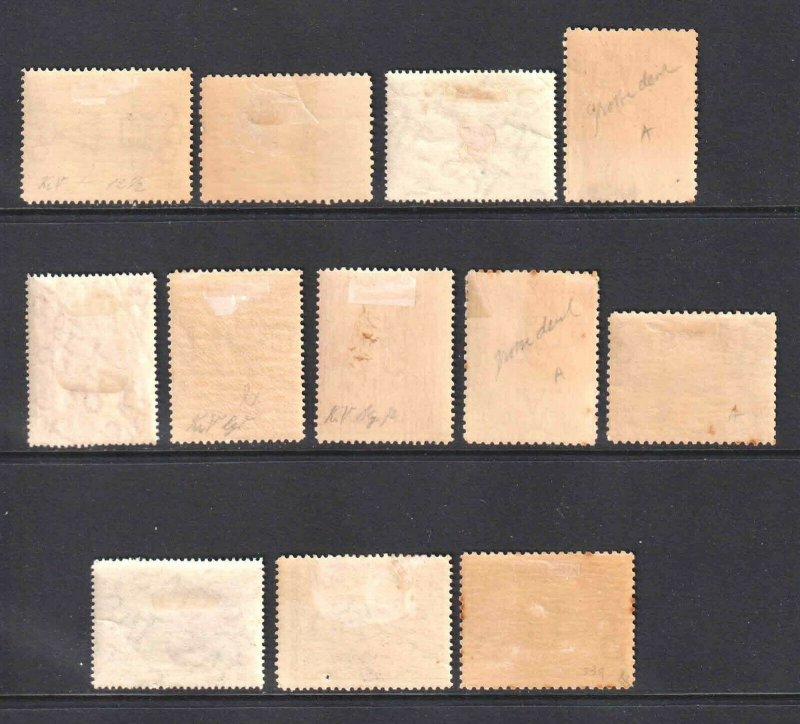 AUSTRALIA TASMANIA COLLECTION LOT MINT PICTORIALS 12 STAMPS YOU IDENTIFY & GRADE