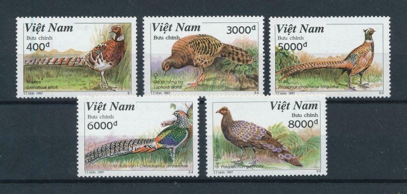 [102957] Vietnam 1997 Birds vögel oiseaux pheasant  MNH