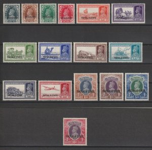 INDIA/PATIALA 1937/9 SGO63/8 MINT Cat £48