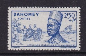 Dahomey    #B14  MH  1941  artillery man  2.50fr