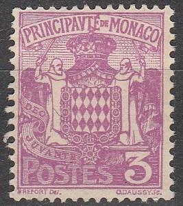 Monaco #62 F-VF Unused CV $2.75 (A8700)