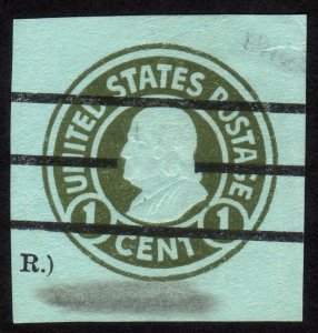 1915-32, US, 1c, Cut square, Used, Sc U423