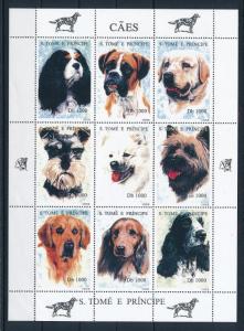 [62300] Sao Tome & Principe 1995 Dogs Sheet MNH