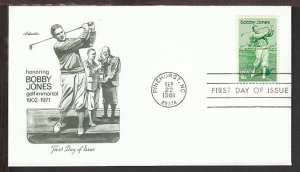 U.S. 1933 Bobby Jones 1981 Artmaster U/A FDC