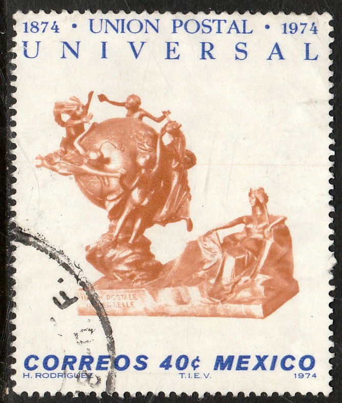 MEXICO 1070, Centenary Universal Postal Union USED. F-VF.(1307)