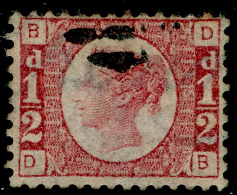 SG48, ½d rose-red PLATE 5, FINE USED. Cat £25. DB