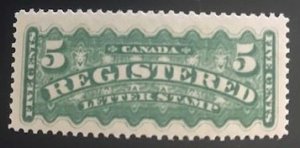 Canada #F2, VF-NH single rare in this fresh condition. CV : $600.00