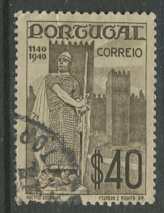 Portugal - Scott 594 - Pictorial Definitive - 1940 - FU- Single 1.75e Stamp