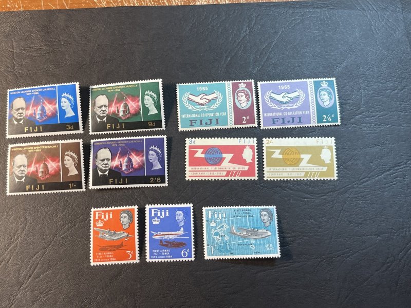 FIJI # 208-218-MINT/NEVER HINGED----4 COMPLETE SETS----1964-66
