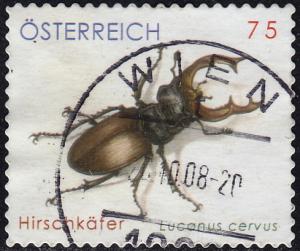 Austria - 2007 - Scott #2122 - used - Insect Stag Beetle