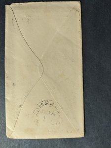 1871 FANCY CANCEL Postal History Cover Whitestone, NY to Dunbarton, NH 