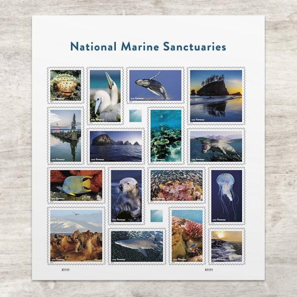 Stamps of USA  ( Pre order) 2022  - National Marine Sanctuaries  .