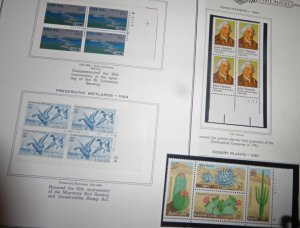 plate block collection -1981-1984