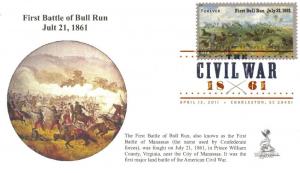 Civil War - Bull Run First Day Cover, with DCP postmark