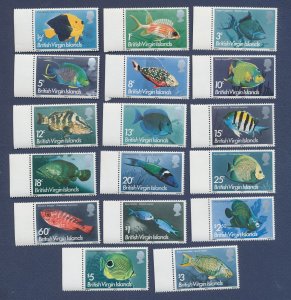 VIRGIN ISLANDS - Scott 284-300 - MNH - Fish - 1995