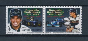 [111153] Uruguay 2000 Gonzalo Rodriquez car racing  MNH