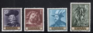 Spain   #1111-1114  MNH   1962  paintings Rubens