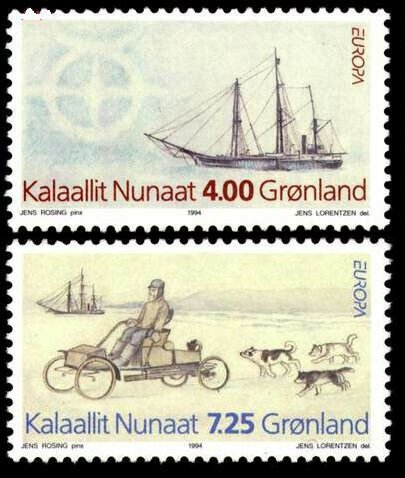 1994 Greenland 247-248 Europa Cept / Ships with sails 5,00 €