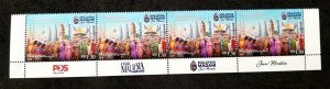 Malaysia Day 2024 Costumes Bridge Tower (stamp strip MNH *invisible ink *unusual