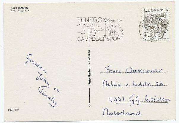 Postcard / Postmark Switzerland Fishing - Angling