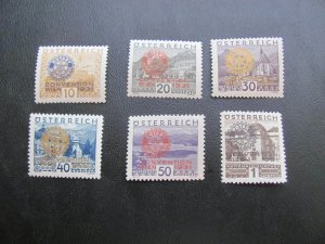 AUSTRIA 1931 MNH SC B87-92 ROTARY SET $550 (100)