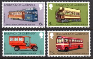 GUERNSEY - SC#191-194 Centenary Of Public Transportation (1979) MNH