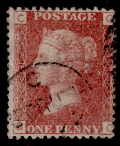 GB QV SG43, 1d rose-red PLATE 138, FINE USED. CDS GC 