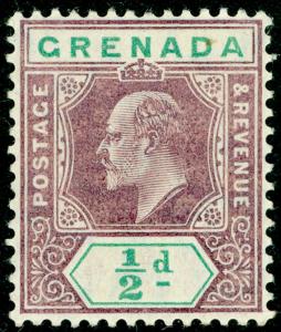 GRENADA SG37, ½d purple & green, VLH MINT. Cat £17. 