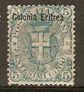 Eritrea 3 SG 3 MLH F/VF 1892 SCV $150.00