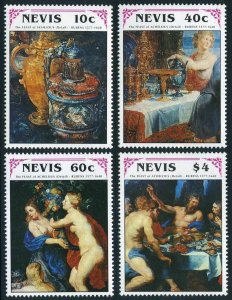 Nevis 633-638,639,MNH.Michel 567-570,571 Bl.30. Peter Paul Rubens,1991.