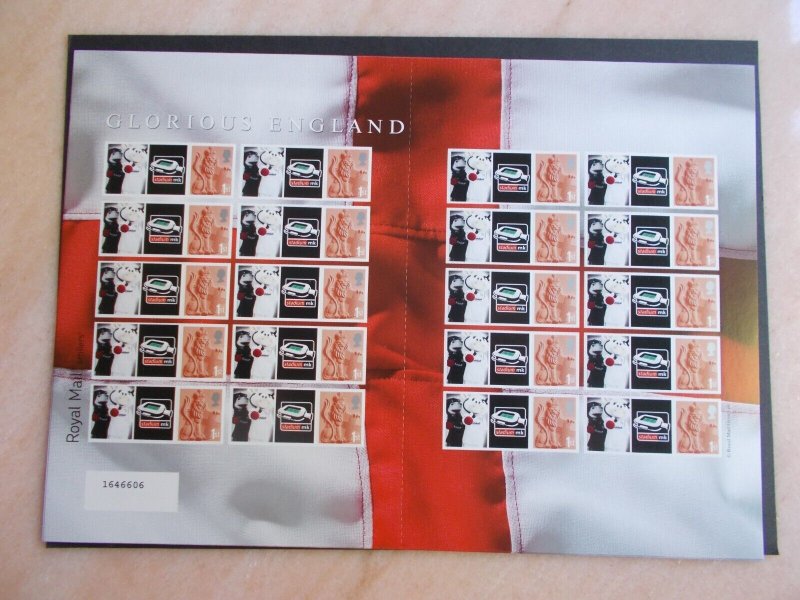 MK Dons Stadium on Glorious England Bletchley Park Smiler Sheet Ltd Edition U/M