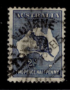 AUSTRALIA GV SG25, 2½d indigo, USED. Cat £32.