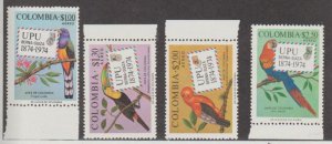 Columbia Scott #C611-C614 Stamp - Mint NH Set