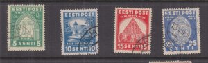 ESTONIA, 1936 St. Brigitte Abbey set of 4, used.