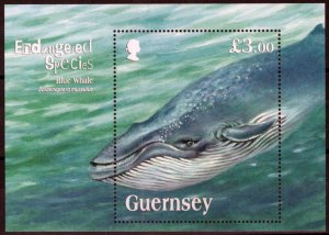 ZAYIX Guernsey 1124 MNH Marine Life Endangered Species Blue Whale 080323SM81M
