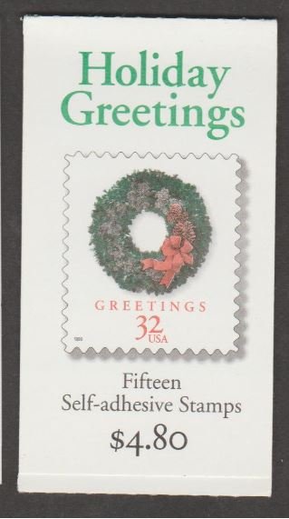 U.S. Scott #3248a-3248c BK270 Christmas Wreaths Stamp - Mint NH Booklet