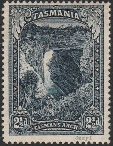 Tasmania #89 1900 2-1/2d Indigo Tasman's Arch UNUSED-VF-OG-H.