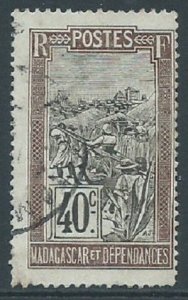 Madagascar, Sc #98, 40c Used