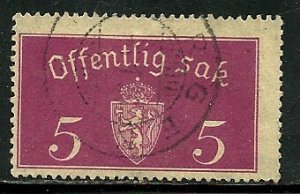 Norway # O10, Used