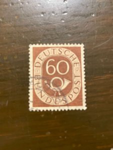 Germany SC 682 Used 60pf Numeral & Post Horn (5) - XF/Superb